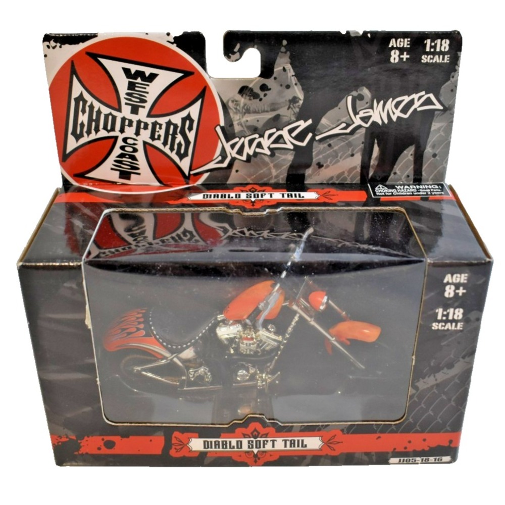 Jesse James West Coast Choppers Diablo Soft Tail 1:18 Diecast 2005 71121